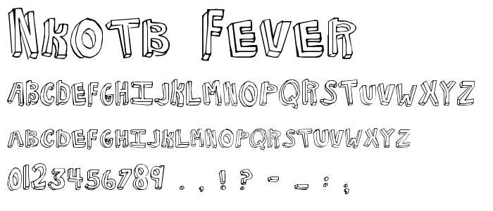 NKOTB Fever font